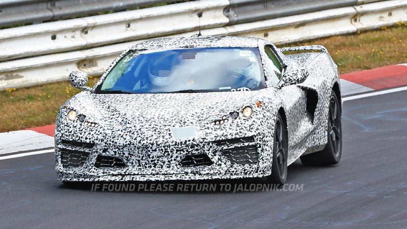 Illustration for article titled Here's The Mid-Engine 2020 Chevrolet Corvette Storming The NĂĽrburgring
